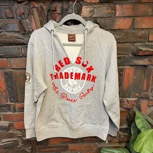 Red X Jacket Pikwakwad The Peace Party 1975 World Series Boston Red Sox Hoodie L